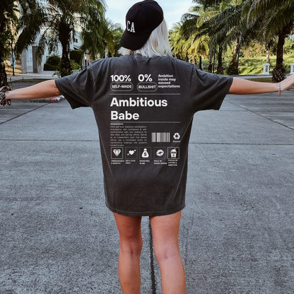 Ambitious Babe Definition Oversized Tee