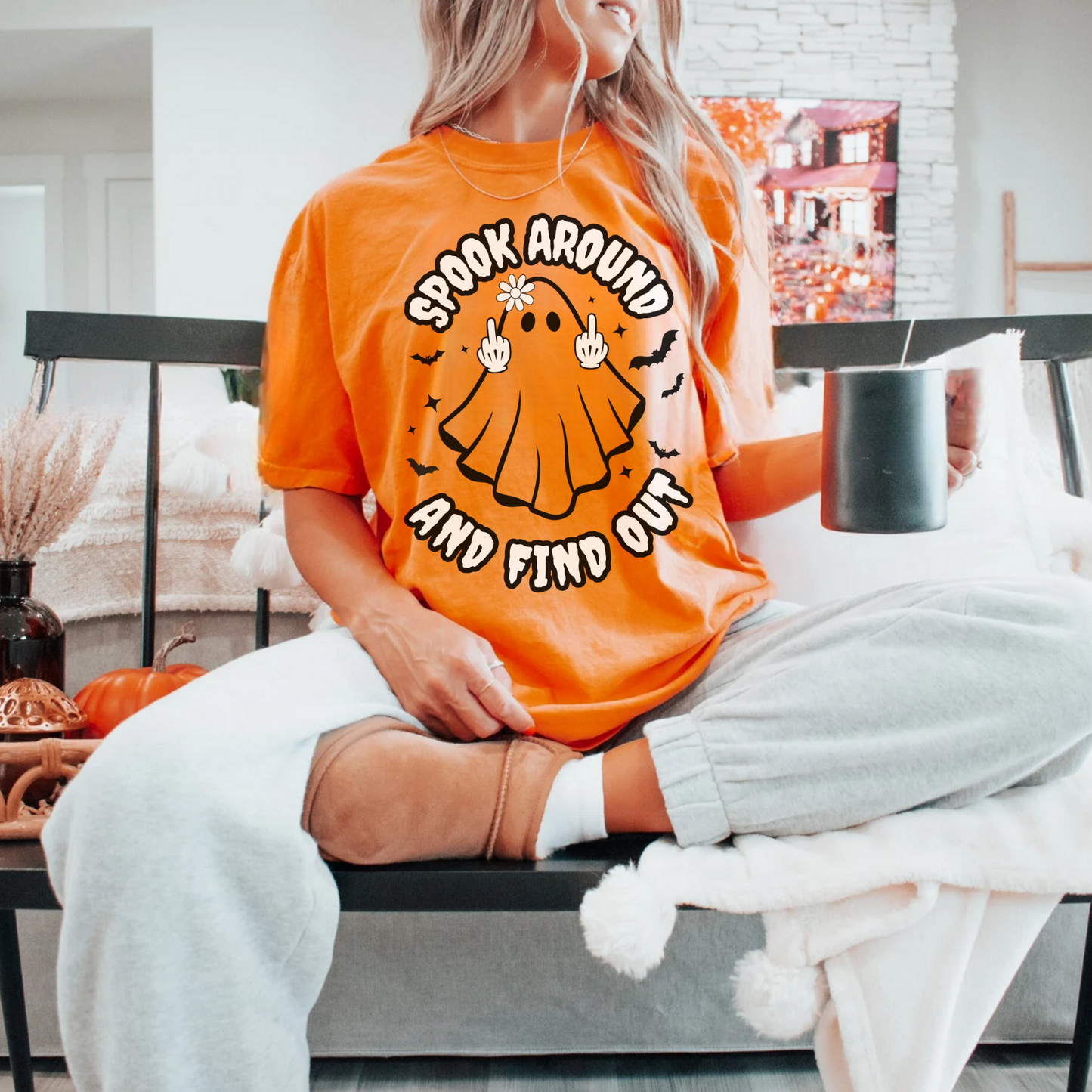 Spook Around And Find Out Oversized Tee